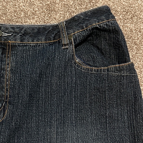 Y2K No Boundaries Stretch Denim Maxi Jean Skirt Front Slit Juniors Plus Size 21 - Picture 5 of 16